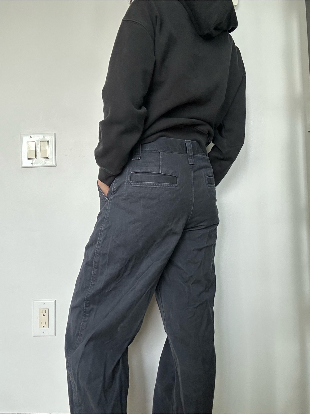 Uniqlo Navy Blue Chino Pants - Picture 3 of 4